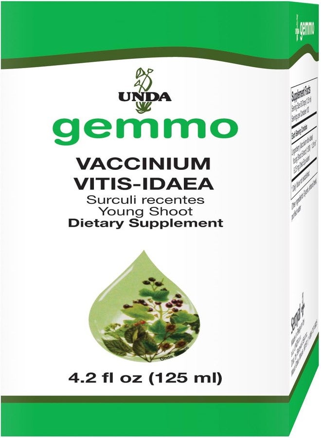 UNDA Gemmo Therapy Vaccinium Vitis Idaea | Lingonberry Young Shoot Extract | 4.2 fl. oz. - Image 1